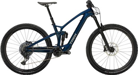 VTT Électrique Tout-Suspendu Trek Fuel EXe 9.8 Sram GX Eagle AXS 12V 360 Wh 29'' Bleu Mulsanne 2023 M / 165-177 cm