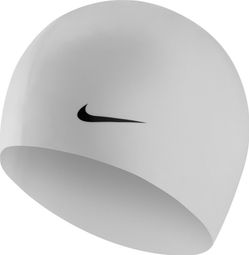 Nike Swim Gorro de natación de entrenamiento de silicona sólida blanco