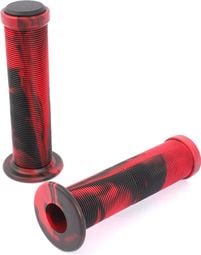 POIGNEES BMX ACME 2TONE NOIR ROUGE 130MM KHEBIKES