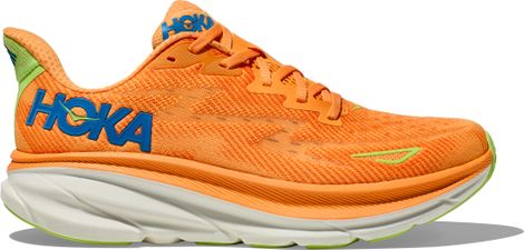 Hoka Clifton 9 Orange / Blau / Grün Herren Laufschuhe