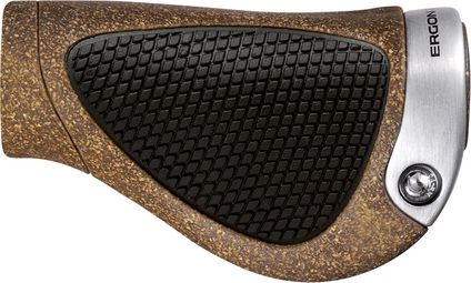 Ergon GP1 BioKork Gripshift Grips Brown Black