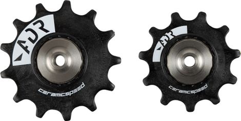 Pair of Ceramicspeed Alpha Rollers for Shimano RX825/RX820, Black