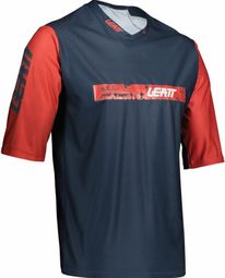 Maillot Manches Courtes Leatt MTB 3.0 Bleu Onyx