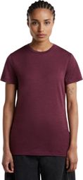 Camiseta técnica Icebreaker Merinos 150 Tech Lite roja para mujer