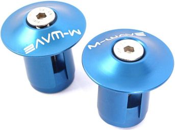 Embouts de guidon BMX KHE M-Wave CNC aluminium