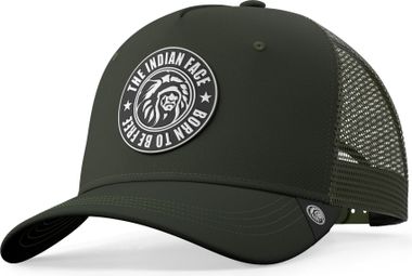 Casquette Trucker pour hommes et femmes The Indian Face Born to Be Free Vert