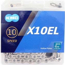 KMC Chaîne de vélo X10El Silver 114 maillons