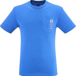 T-shirt Millet Compagnie des guides Chamonix Pocket Bleu Homme