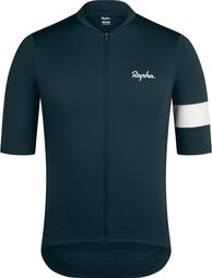 Maillot de manga corta Rapha Core Verde Oscuro/Blanco, Hombre