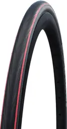 Neumático de carretera blando Schwalbe Lugano II 700mm Tubetype K-Guard Negro Rojo