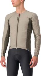 Maillot Castelli Fly Jack-Sey Beige Manga Larga