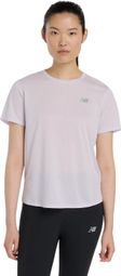 New Balance Athletics Kurzarmtrikot Violett Frau