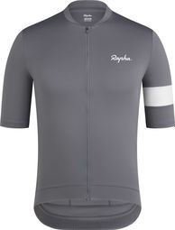 Rapha Core Kurzarm Trikot Grau/Weiß Mann