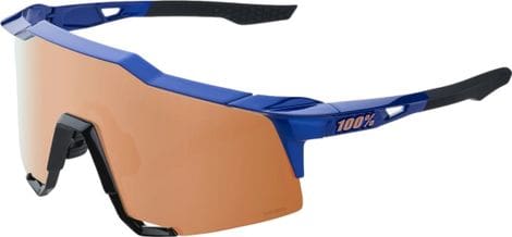 100% Speedcraft Gloss Cobalt Blue Goggles - Hiper Copper Mirror Verrres