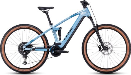 Cube Stereo Hybrid 120 Pro 750 Electric Full Suspension MTB Shimano Deore 12S 750 Wh 29'' Sage Metallic Blue 2023