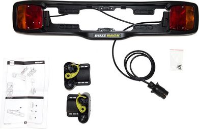 Kit eclairage et porte plaque BUZZ RACK Light KIT Alltricks