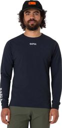 Heren Rapha Trail Finale Windblock Long Sleeve Jersey Zwart/Wit