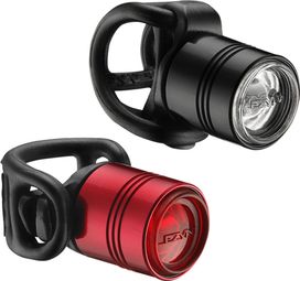 LEZYNE Front and rear LED FEMTO PAIR DRIVE lights Black