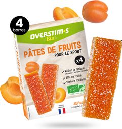Pâtes de fruits Overstims Bio Abricot - 4x25g