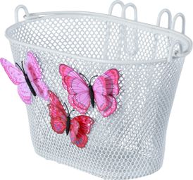 Basil Jasmin Butterfly junior bicycle basket front or rear white