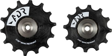 Pair of Ceramicspeed Alpha Rollers for SRAM Eagle XX1/X01 AXS, XX1/X01/GX (Black)