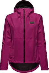 Damen Langarm Jacke Gore Wear Endure Gore-Tex Violet