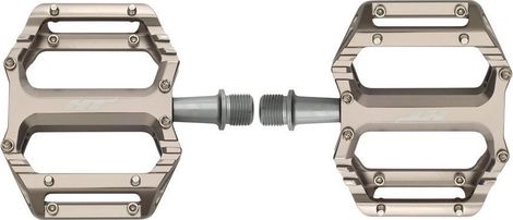 Paar platte pedalen HT Components AR09SX Grijs