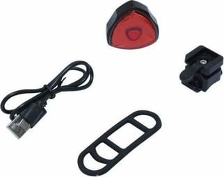 ECLAIRAGE VELO USB ARRIERE SUR TIGE DE SELLE LED COB 30 LUMENS AVEC INDICATEUR DE FREINAGE  7 MODES (voir argumentaire)