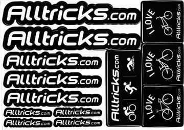 Planche de Stickers ALLTRICKS Noir
