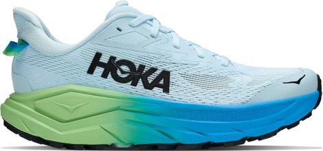 Zapatillas de trail Hoka Challenger 8, talla grande, azul/verde, para mujer