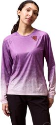 Maglia a maniche lunghe Endura Singletrack Print viola da donna