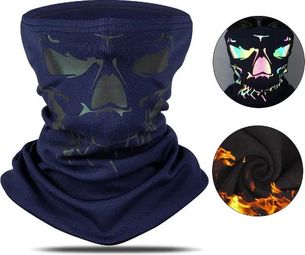 Cachecou Réfléchissant Couvrecou Polaire Coupe Vent Balaclava Bleu