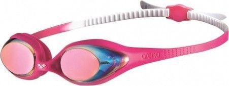 ARENA Spider Junior Mirror - White/Pink/Fushia - Lunettes Natation Junior