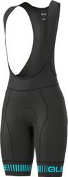 Cuissard Court Femme Alé Strada Noir / Turquoise