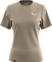 Camiseta técnica de mujer Salewa Puez Dry Beige