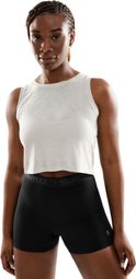 Débardeur crop top fitness femme Avast Blanc