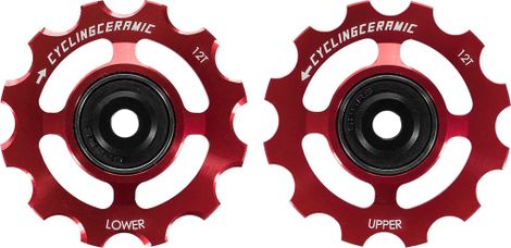 CyclingCeramic 12-tooth pulleys for Sram AXS RED / Force / Rival 12 speed derailleur Red