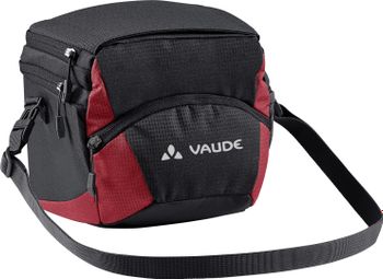 Bolsa de manillar Vaude OnTour Box (lista para KLICKfix) Negro / carmín