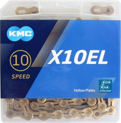 KMC Chaîne de vélo X10El Or 114 maillons