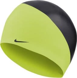 Bonnet de Bain Nike Swim Slogan Silicone Jaune/Noir