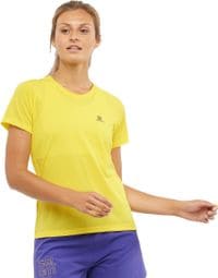 Maillot manches courtes Salomon Cross Rebel Jaune Femme