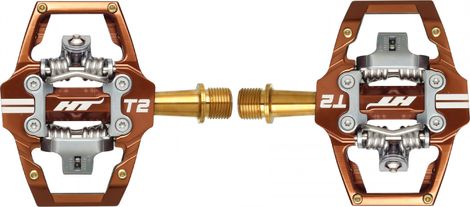 Pair of HT Components T2T Bronze Pedals