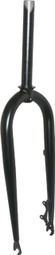 FOURCHE VTT 26   FATBIKE NOIR PIVOT LISSE 1 1-8-28.6 INTERIEUR POUR FREIN A DISQUE - PIVOT 220mm