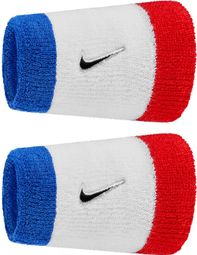 Nike Swoosh Classic Large Sweatband (x2) Blue/White/Red