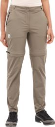 Pantalon Convertible Millet Ubic Stretch Zip Off Beige Femme