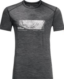 Jack Wolfskin Kammweg Graphic T-Shirt Grey Uomo