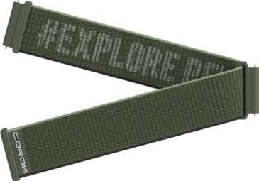Coros 22 mm apex 2 pro / apex pro / apex 46mm nylon band groen