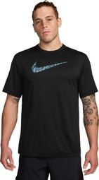 Maillot de manga corta Nike <strong>Dri-Fit UV</strong> Hyverse Negro, hombre