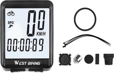 Compteur de vélo sans fil pour VTT et route  écran rétroéclairé étanche