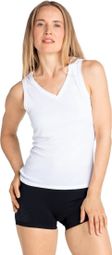 Camiseta sin mangas Odlo Active F-Dry Light Eco para mujer blanca